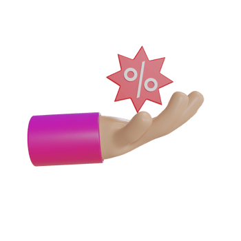 3d Illustration Object shop discount png