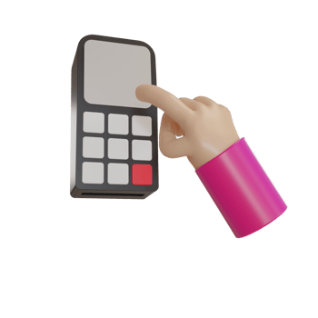 3d Illustration Object icon pos machine png