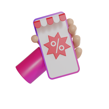 3d Illustration Object shop discount png