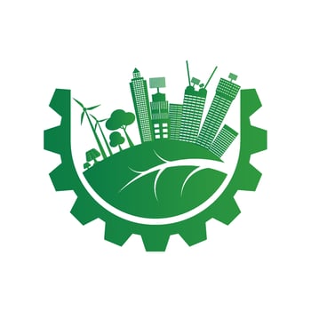 Natural energy for Ecology and Environmental Help The World With Eco-Friendly Ideas vector