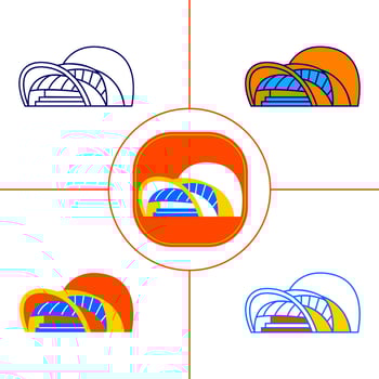 Jakarta Element Vector Art Illustration