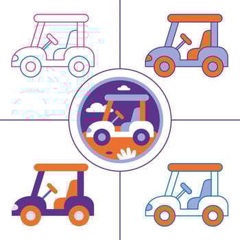Transportation Element Vector Art Illustration