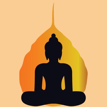 Happy Buddha Purnima - Lord Buddha creative design, banner, poster, flyer. vector