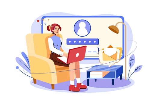 One Time Password Security vector