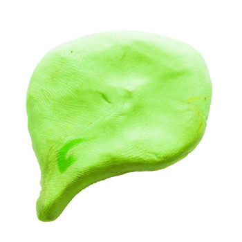 plasticine speech bubble  on isolated background png