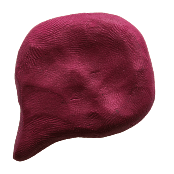 plasticine speech bubble  on isolated background png