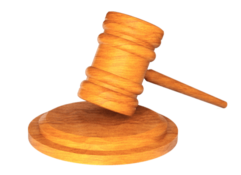 hammer law Wooden judge gavel  HAMMER AND BASE 3D render png