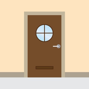 wooden door vector for website symbol icon presentation