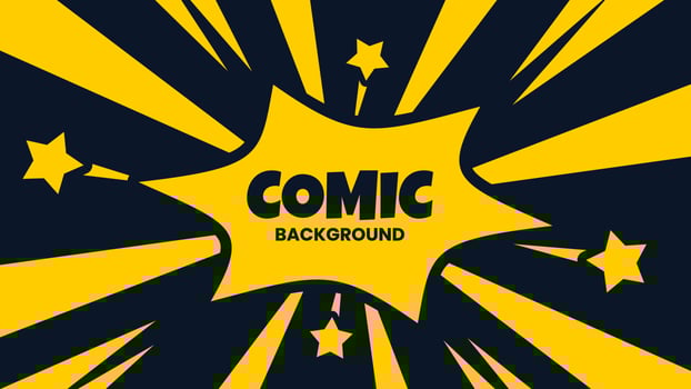 Comic background design vector