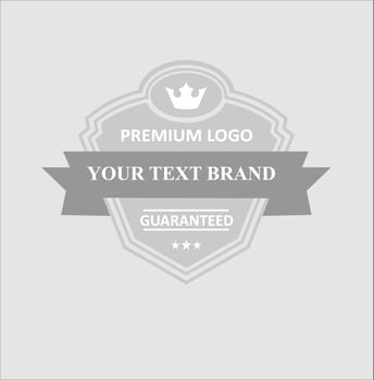 round logo icon template for business label vector