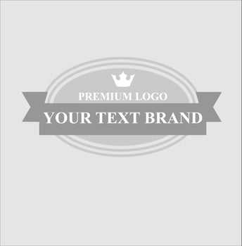 round logo icon for business label vector