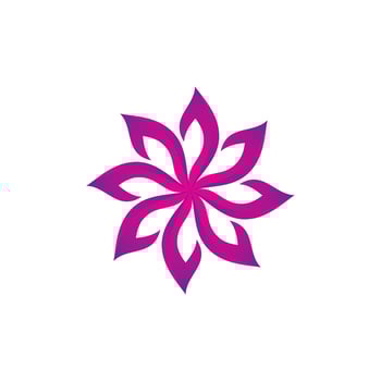 Lotus flower logo vector