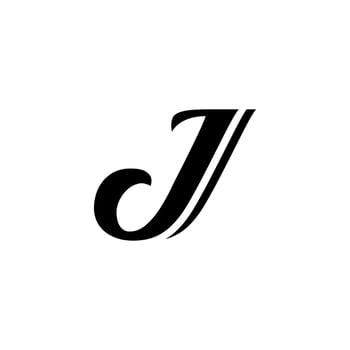 J Monogram Letter Logo vector