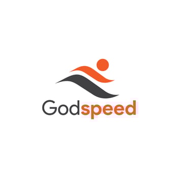 Running person logo template, Running vector icon.