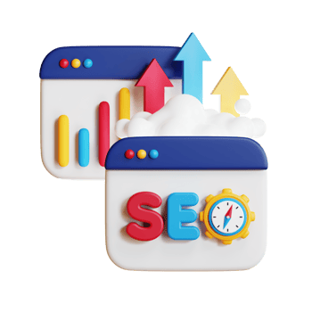 3d SEO search engine optimization concept. 3d rendering. png