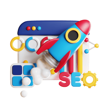3d SEO search engine optimization concept. 3d rendering. png