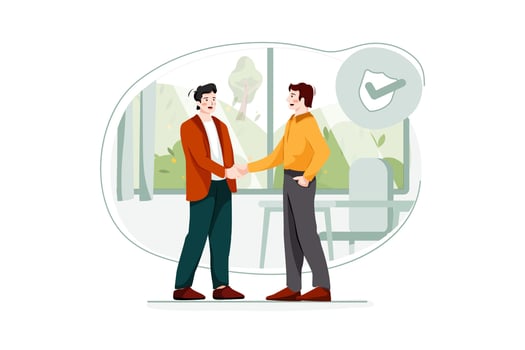 Business insurance Illustration vector