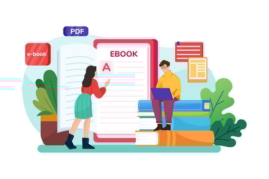 Online Education Illustration concept. Flat illustration isolated on white background vector