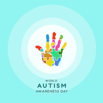 World Autism Awareness Day Illustration vector