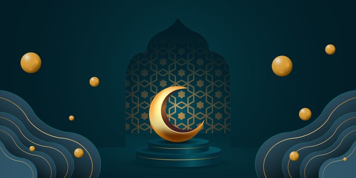 ramadan kareem banner background design illustration vector