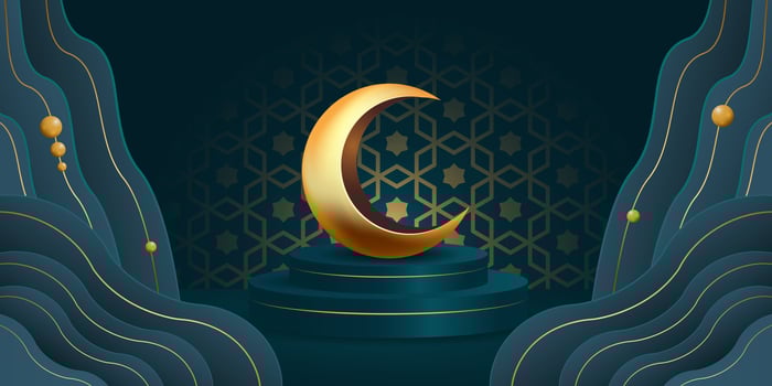 ramadan kareem banner background design illustration vector