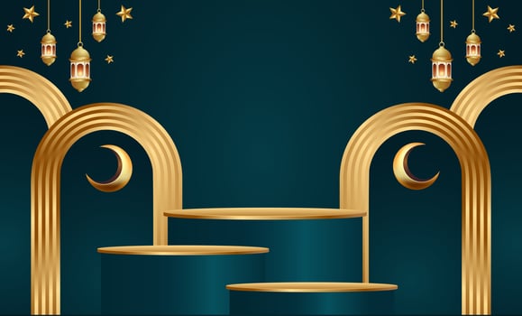 ramadan kareem banner background design illustration vector