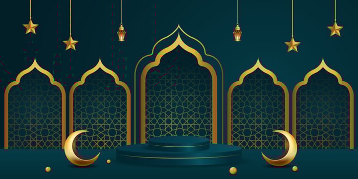 ramadan kareem banner background design illustration vector