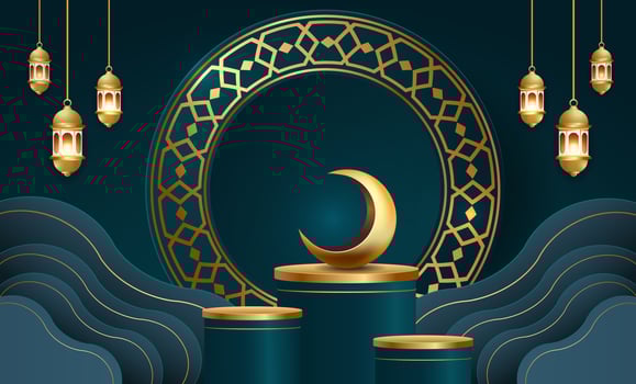 ramadan kareem banner background design illustration vector
