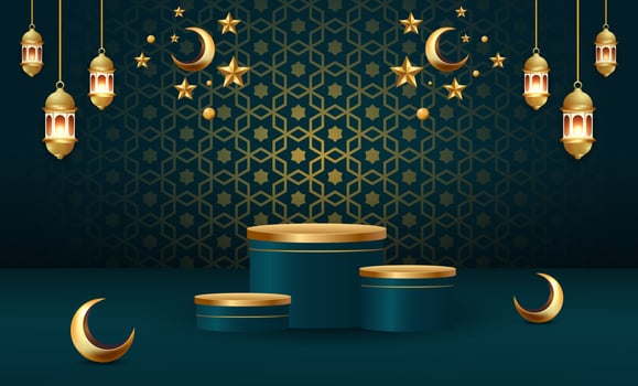 ramadan kareem banner background design illustration vector