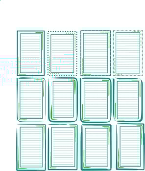 Green Notebook template vector
