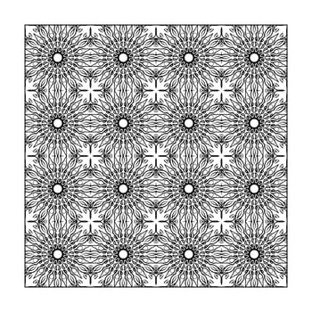 Seamless pattern floral ornament, vector