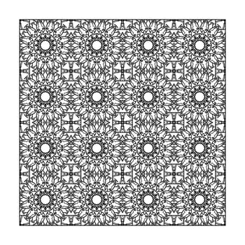 Seamless pattern floral ornament, vector