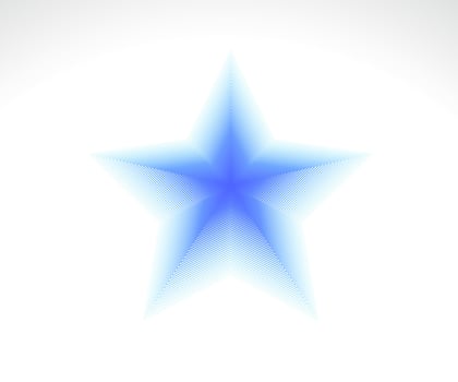 Star logo. Star lined icon, sign, symbol, Flat design, button, web. vector - illustration eps 10.
