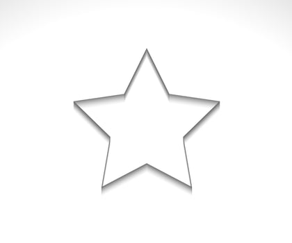 Star logo. Star line icon vector