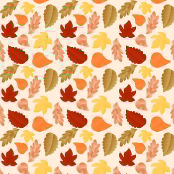 Hand drawn autumn leaves background. Vector. vector