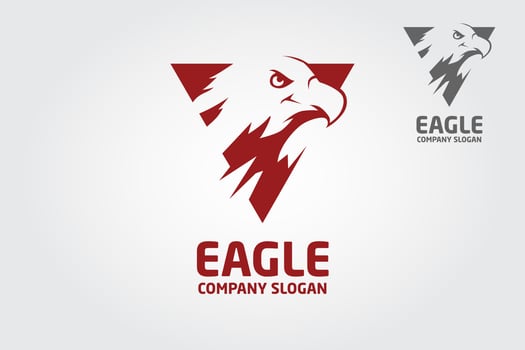 Eagle Vector Logo Ilustration. This logo design suitable for business, hawk, flacon, eagle, bird, flying, wing, symbol, design, airline, etc