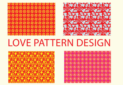 Hearts pattern design. Love concept. Design of textures and backgrounds vector