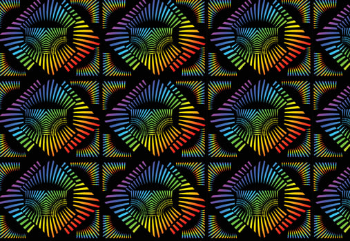 Rainbow gradient geometric new pattern background vector