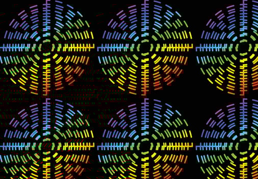 Rainbow gradient geometric new pattern background vector