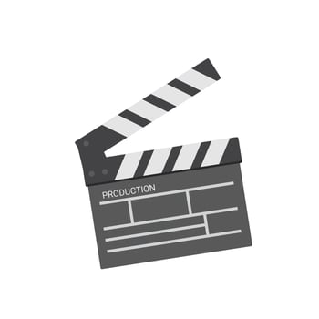film clapper icon vector illustration