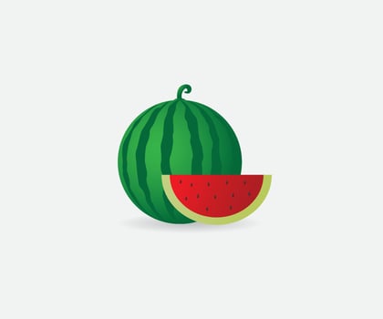 Cool watermelon fruit vector design