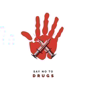 Say no to drugs vector