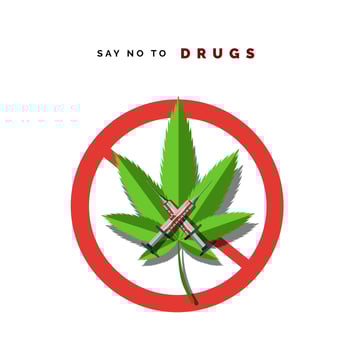 Say no to drugs vector