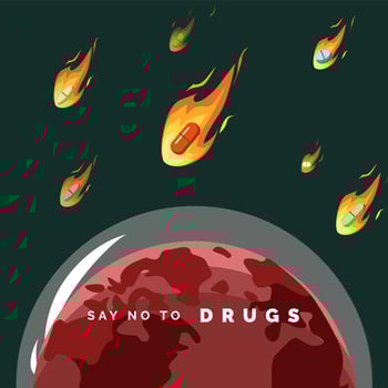 Say no to drugs vector