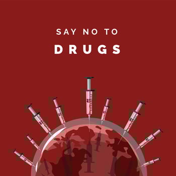 Say no to drugs vector