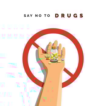 Say no to drugs vector