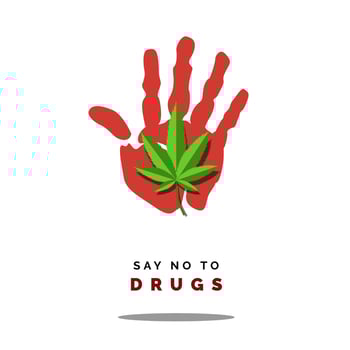 Say no to drugs vector