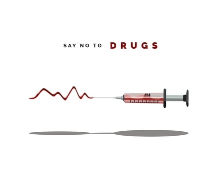 Say no to drugs vector