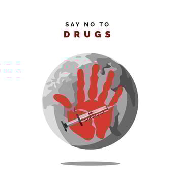 Say no to drugs vector