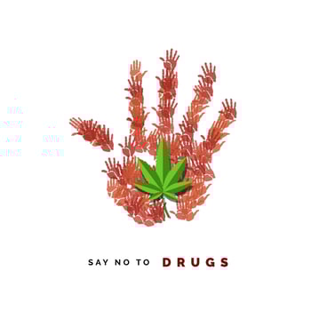 Say no to drugs vector